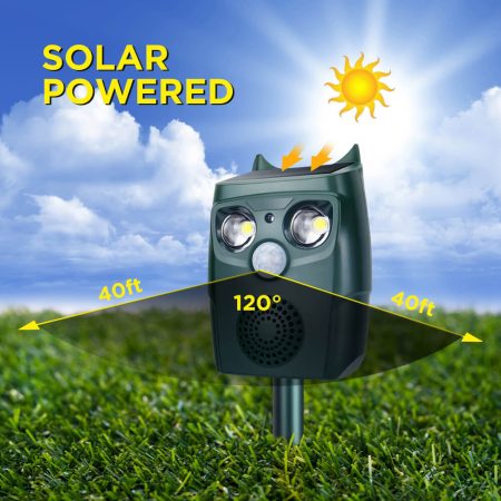 Smart Scarecrow Solar Sonic Animal Repeller (AR20) – x-pest